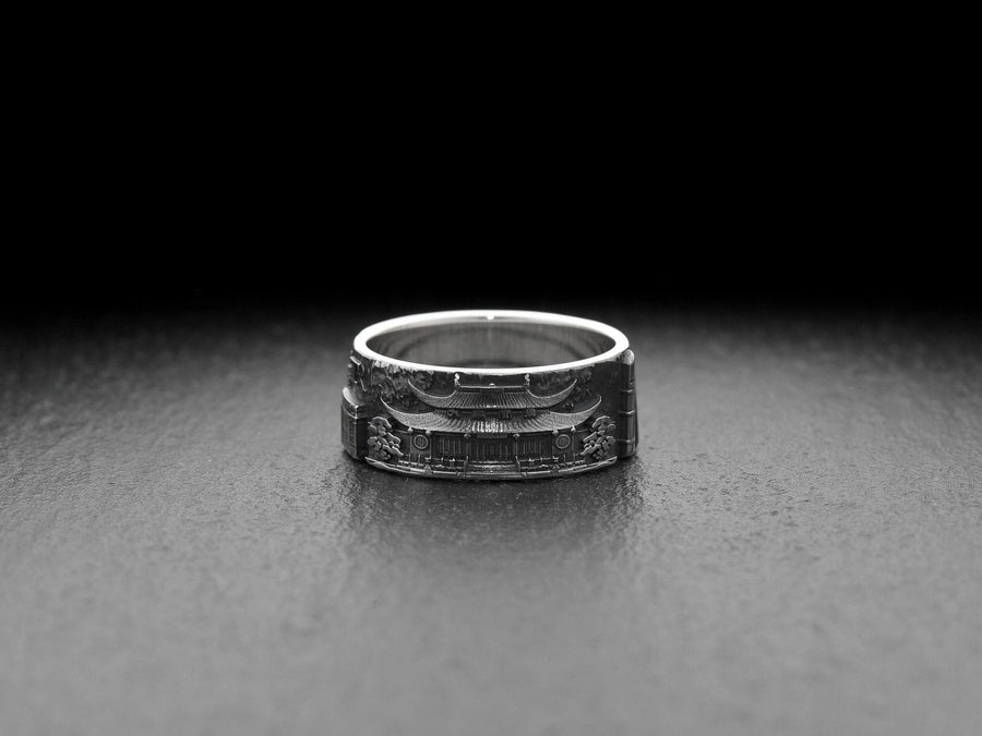Sterling Silver Shanghai Cityscape Ring: Architecture Travel Souvenir (etsy image id: 7384616943)