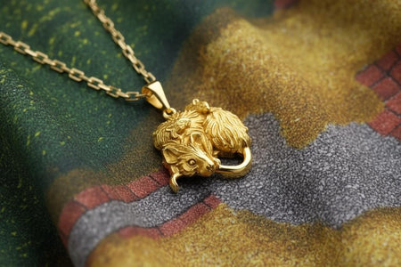 Sterling Silver Mouse Family Pendant: Whimsical Animal Necklace