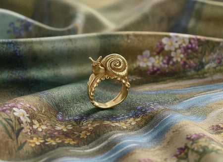 Sterling Silver Snail Ring – Handmade Nature Jewelry (etsy image id: 7387064137)