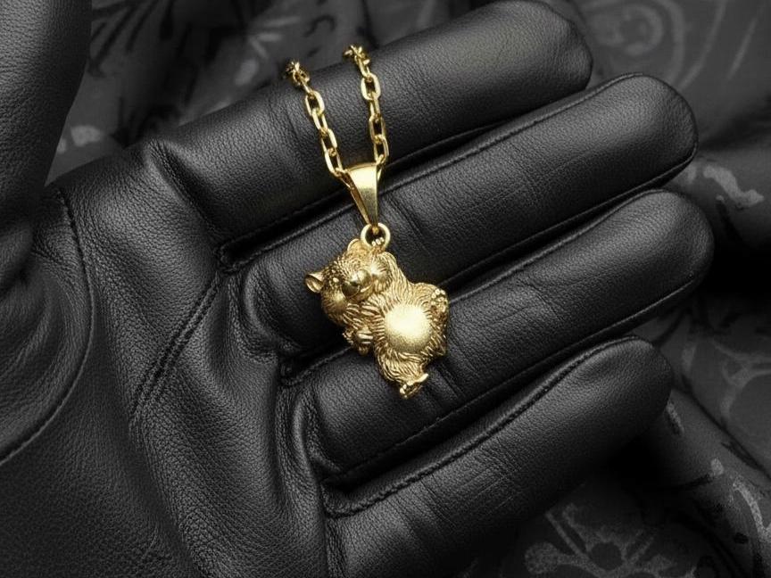 Sterling Silver Hamster Pendant: Handmade Animal Lover Necklace (etsy image id: 7387661173)