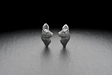 Sterling Silver Capybara Earrings: Handmade Animal Jewelry (etsy image id: 7394205589)