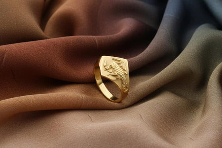 Sterling Silver Scorpion Signet Ring: Handmade Insect Jewelry (etsy image id: 7394698743)