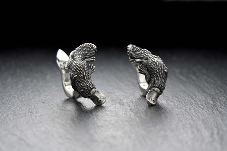 silver earrings	earrings	jewelry	gift	Sterling silver	animal earrings	animal jewelry (etsy image id: 7395501063)