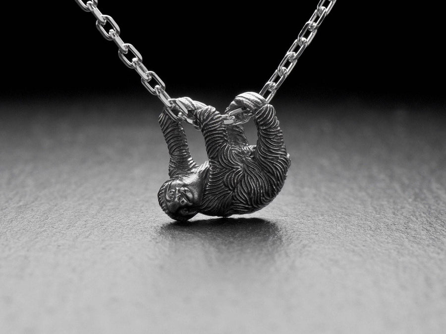 silver pendant	Sterling silver	Sloth jewelry	Sloth pendant	Sloth	Sloth silver pendant	pendant	silver necklace	Sloth necklace (etsy image id: 7397197113)