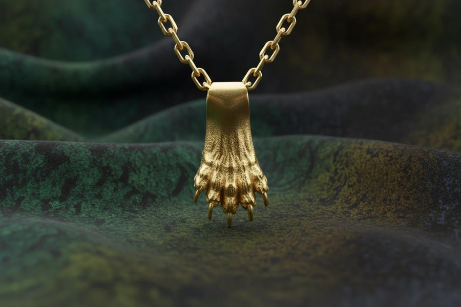 Sterling Silver Wolverine Paw Pendant: Handcrafted Animal Necklace (etsy image id: 7349349066)