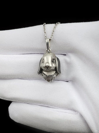 Add a touch of whimsy to your jewelry collection with our adorable Sterling Silver Bunny Pendant! Crafted with precision and attention to detail, this charming pendant features a delightful bunny motif that will capture the hearts of animal lovers and fashion enthusiasts alike. (etsy image id: 7397436045)