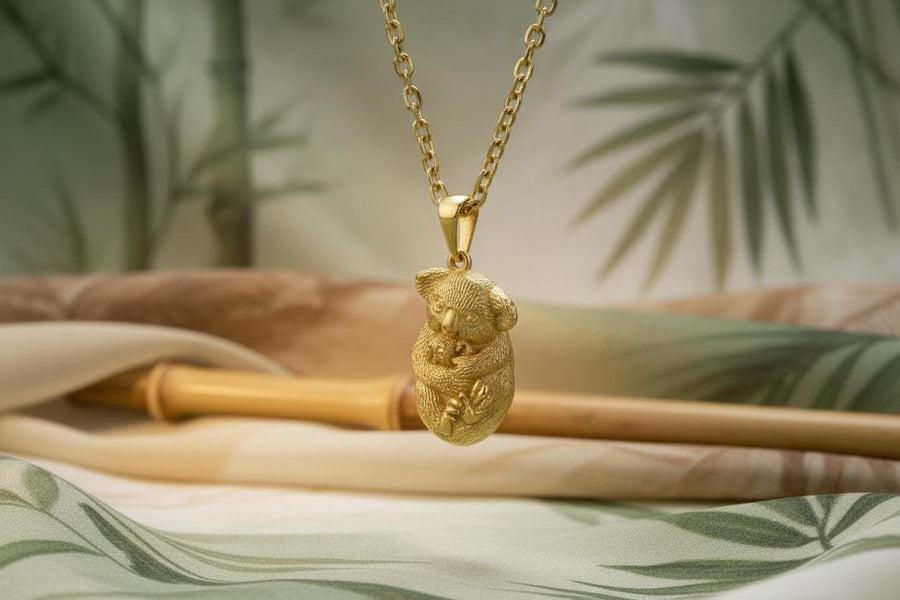 Handmade Sterling Silver Koala Pendant Necklace: Australian Wildlife Jewelry (etsy image id: 4957969322)