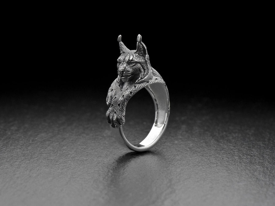 Lynx body silver ring

The lynx is a wild cat. The lynx is the largest wild cat in Canada and parts of the United States. The lynx is a solitary animal, usually only coming together to mate or raise its young. (etsy image id: 4199575474)