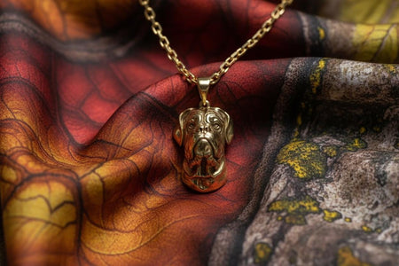 Bulldog Silver Pendant - Sterling Dog Necklace, Symbol of Strength, Loyalty, and Gentle Courage