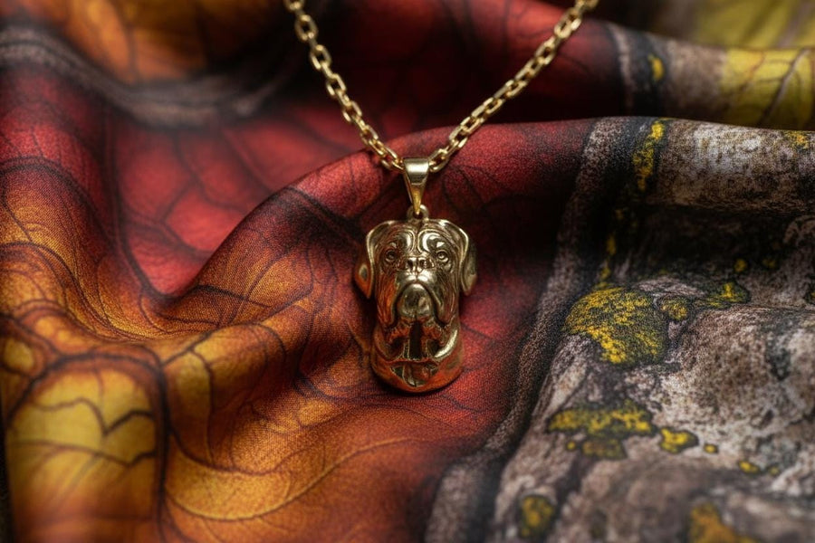 Bulldog Silver Pendant - Sterling Dog Necklace, Symbol of Strength, Loyalty, and Gentle Courage