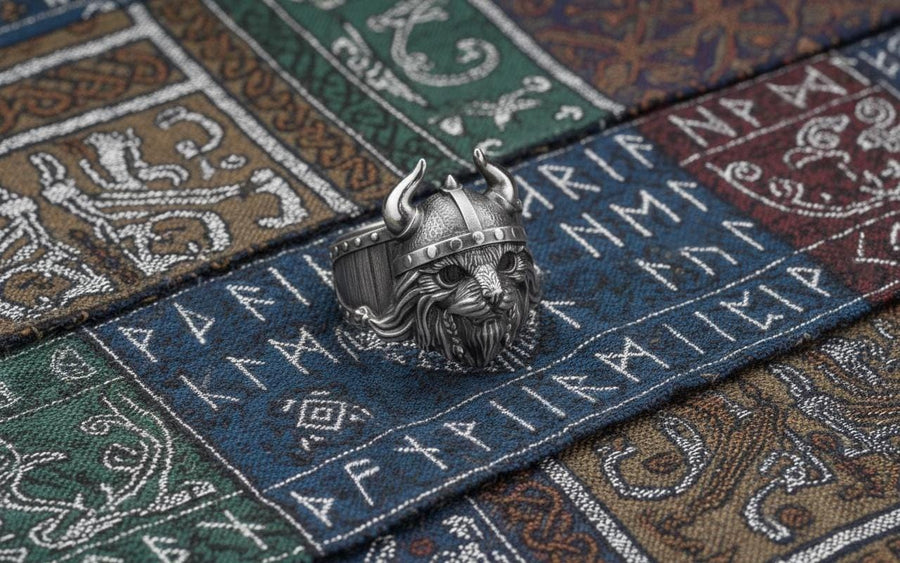 Viking Cat Sterling Silver Ring – Nordic Warrior Jewelry
