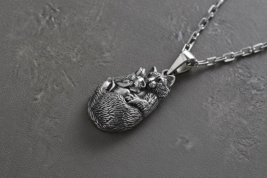 silver pendant	cat silver	cat pendant	cat necklace	silver necklace	silver cat	mom gift	mom cat gift	love gift	gift for her	with cat	cute cat pendant	mom cat pendant (etsy image id: 4425477073)