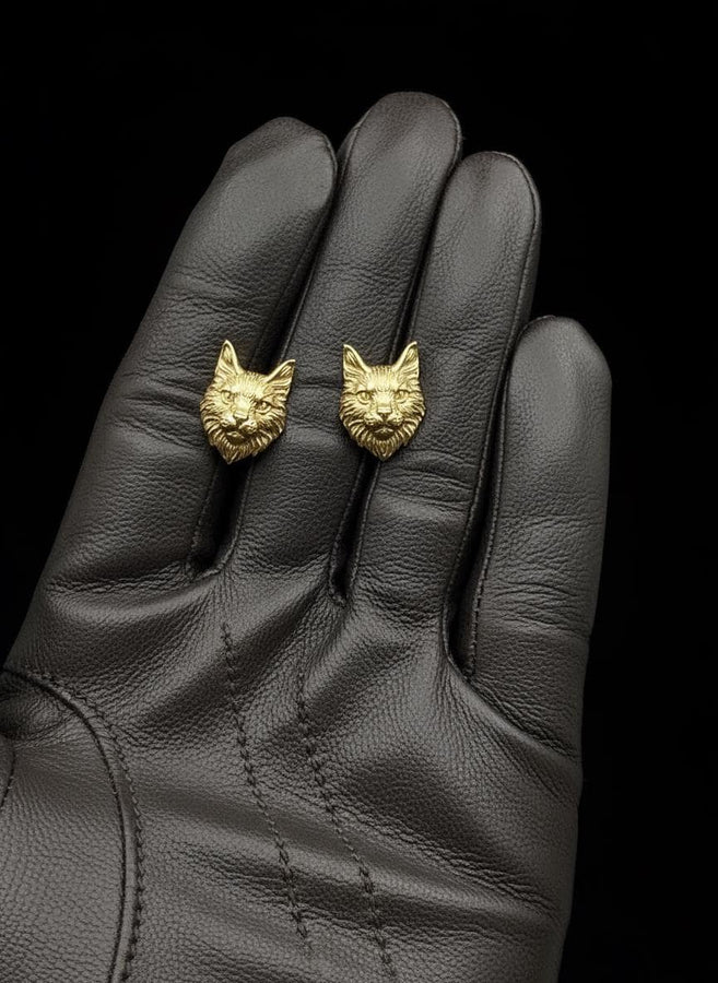 Maine Coon Silver Earrings – Sterling Silver Cat Studs | Elegant Feline Jewelry Gift for Cat Lovers (etsy image id: 7412265723)