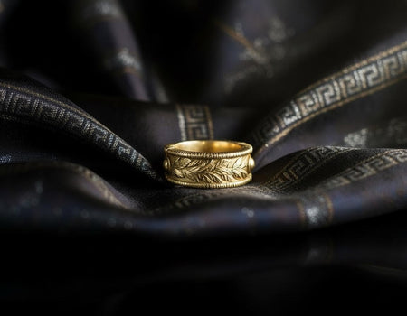Victorian Laurel Wreath Sterling Silver Ring • Botanical Leaf Band • Ancient Symbol Wedding Band • Detailed Silver Artisan Jewelry (etsy image id: 7415844756)