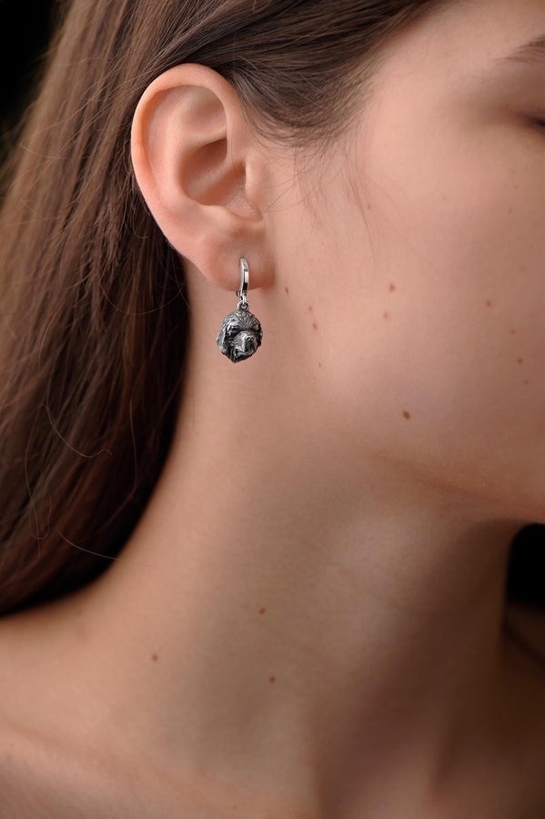 silver earrings	earrings	jewelry	Sterling silver	animal earrings	animal jewelry	Newfoundland	Earrings dog	Earring pet lover	Dog Earrings	newfie gift	dog lover gift	gift (etsy image id: 4586452460)