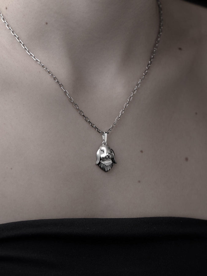 Add a touch of whimsy to your jewelry collection with our adorable Sterling Silver Bunny Pendant! Crafted with precision and attention to detail, this charming pendant features a delightful bunny motif that will capture the hearts of animal lovers and fashion enthusiasts alike. (etsy image id: 7397436045)