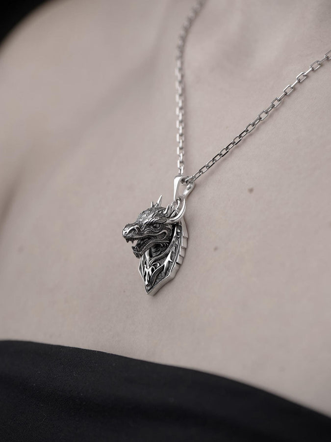 Whether you're looking for a bold statement piece or a subtle addition to your everyday look, this dragon pendant is versatile enough to suit any occasion. (etsy image id: 4804565064)