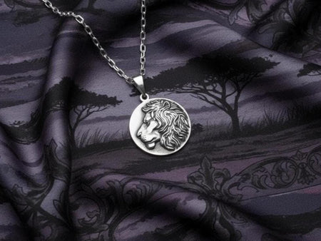 Lion Silver Pendant – Sterling Silver Courage and Strength Necklace | Bold Animal Jewelry Gift for Him or Her (etsy image id: 7419719079)