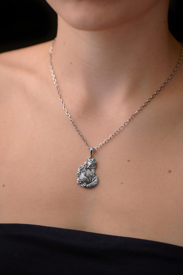 fox art	bague renard	fuchs pendant	fox necklace	fox pendant	fox jewelry	silver fox pendant (etsy image id: 4122580072)