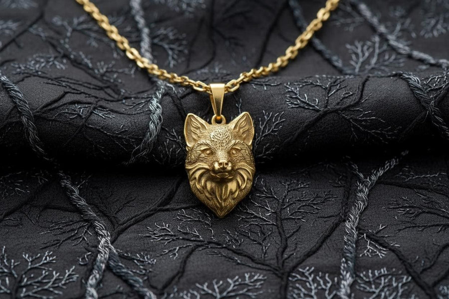 Oxidized Sterling Silver Fox Pendant: Handmade Animal Necklace (etsy image id: 7420263381)
