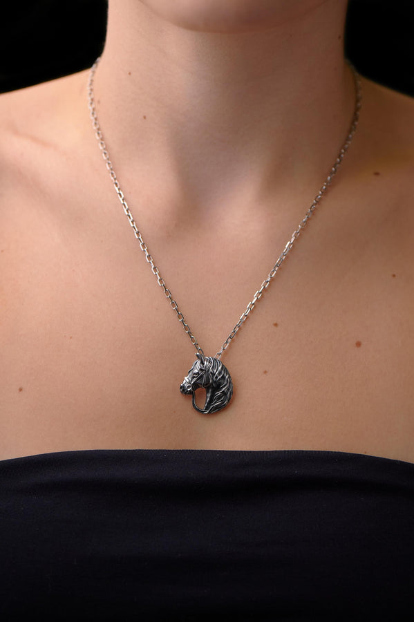Do you consider yourself a horse lover? We have a unique jewelry for you. Have you ever wanted to wear your favorite animal, as alive but in silver, on your chest? (etsy image id: 4370830571)