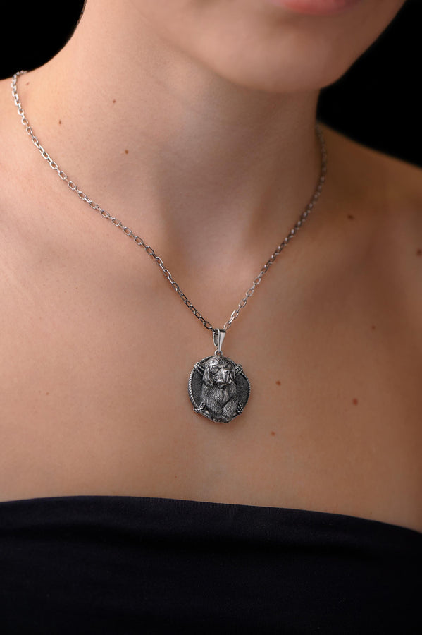 pendant	dog pendant	dog jewelry	silver pendant	dog necklace	sterling silver	handmade pendant	gift for her (etsy image id: 4586414060)