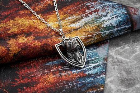 Sterling Silver Pendant Staffordshire Terrier, Necklace Dog, Handmade Dog Jewelry, Animal Pendant, Dog Lovers Gift, Staffordshire Necklace (etsy image id: 7420785933)
