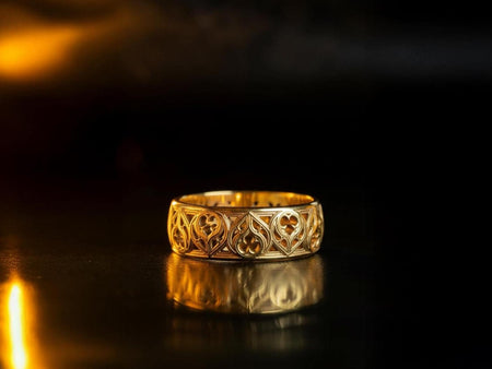 Handmade Oxidized Sterling Silver Gothic Ring: Medieval Jewelry (etsy image id: 7423187119)