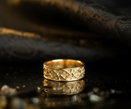 Handmade Oxidized Sterling Silver Gothic Ring: Medieval Band (etsy image id: 7423298463)