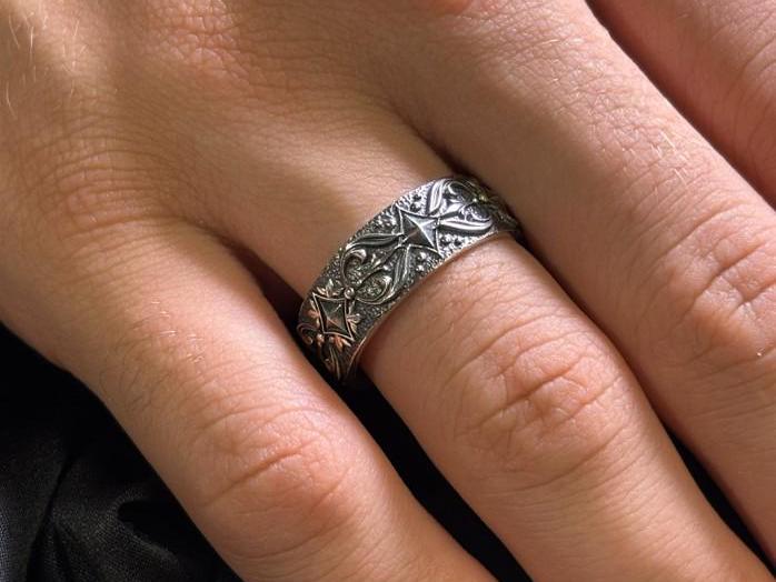 Sterling Silver Gothic Ring, Medieval Jewelry, Vintage Ring, Gift Idea, Goth Accessories, Gothic Jewelry, Handmade Wedding Ring, Unique Ring (etsy image id: 6272676926)