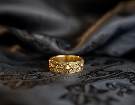Oxidized Sterling Silver Gothic Ring: Handmade Medieval Jewelry (etsy image id: 7423491543)