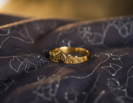 Gothic Arch Silver Ring – Sterling Silver Cathedral Arches Band | Medieval Architecture Inspired Wedding or Promise Ring (etsy image id: 7424753431)