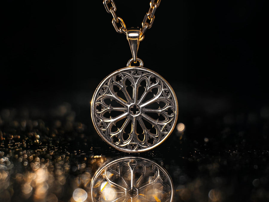 Handcrafted Celtic necklace | Medieval jewelry | Cathedral Pendant | Gothic jewellery | Classic goth gift | Vintage gift (etsy image id: 4163842682)