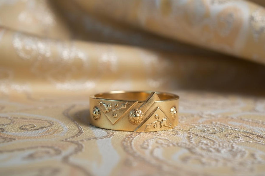Handmade Oxidized Sterling Silver Gothic Ring: Medieval Jewelry