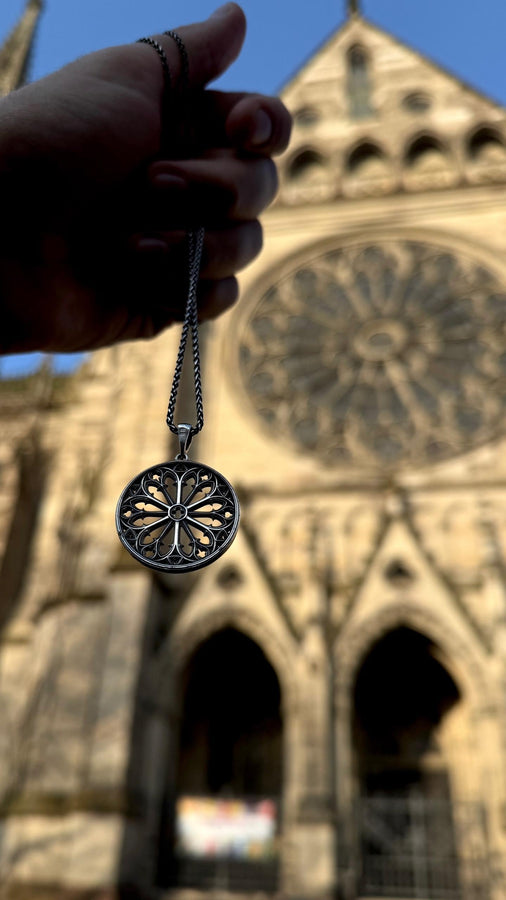 Handcrafted Celtic necklace | Medieval jewelry | Cathedral Pendant | Gothic jewellery | Classic goth gift | Vintage gift (etsy image id: 4163842682)