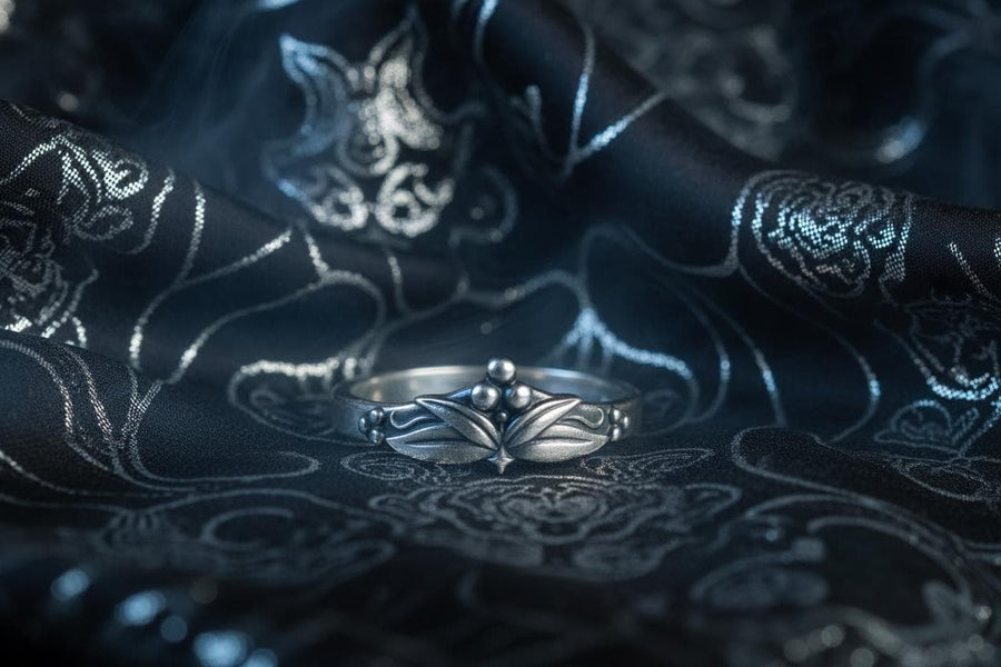Forged in silver, inspired by shadow.
A gothic ring that echoes medieval cathedrals and forgotten vows.
Not just jewelry — a story you wear. (etsy image id: 6880612840)