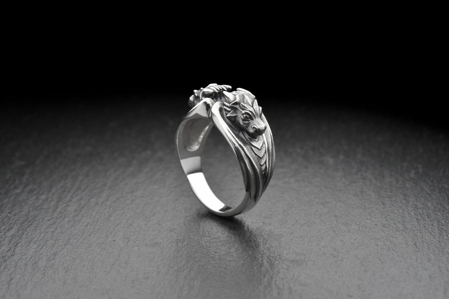 dragon ring	dragon rings	dragon jewelry	dragon ring silver	dragon ring women	dragon ring men (etsy image id: 7689539034)
