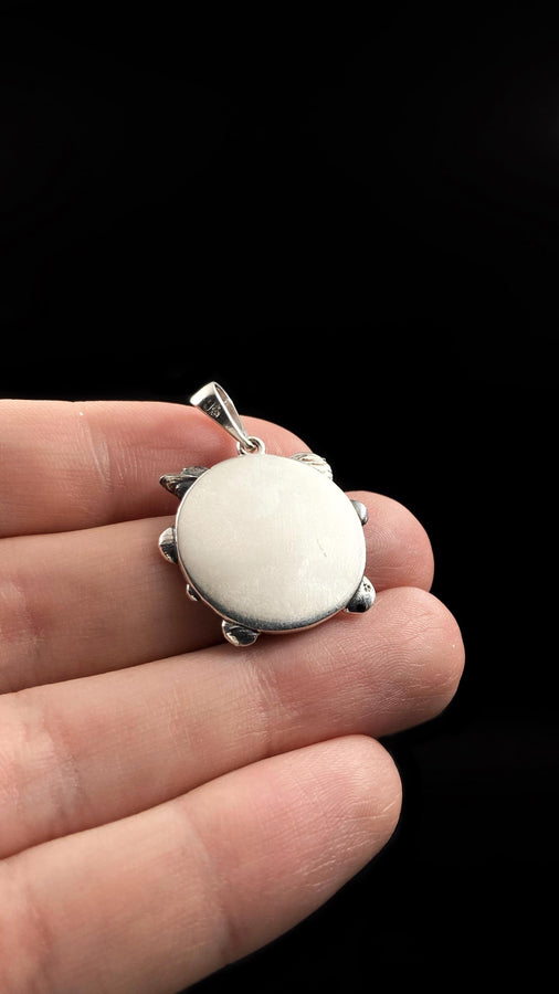 Sterling Silver Meditating Astronaut Pendant: Handmade Space Jewelry (etsy image id: 5228529533)