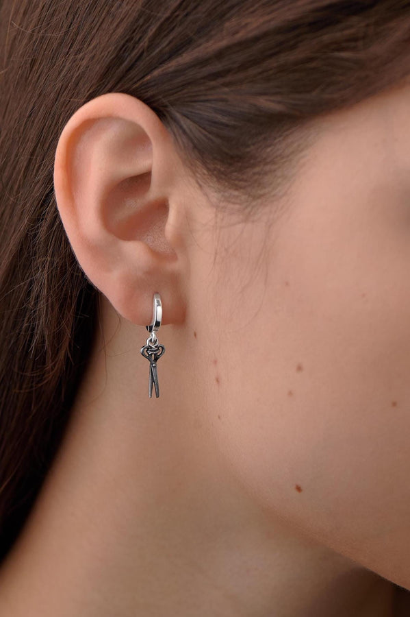 Scissors Silver Earrings – Sterling Silver Dangle Earrings | Minimalist Barber Jewelry Gift for Her (etsy image id: 4842213267)