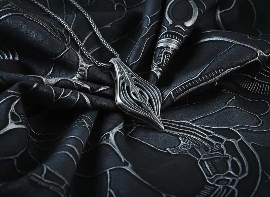 A profound avant-garde statement piece perfect for techwear and alternative fashion.