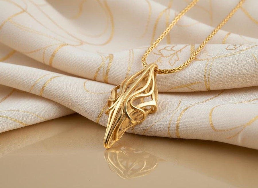 Choose between an Anchor or Foxtail chain to complete your look. Heavy oxidation settles into the textured inner curves, giving this openwork geometric pendant a shadowed, minimalist character.Exceptional silversmithing is evident in this oxidized silver avant-garde necklace. The relief work perfectly balances the sharp structural points with smooth, sweeping interlaced inner curves. A bold modern statement piece for alternative jewelry collector