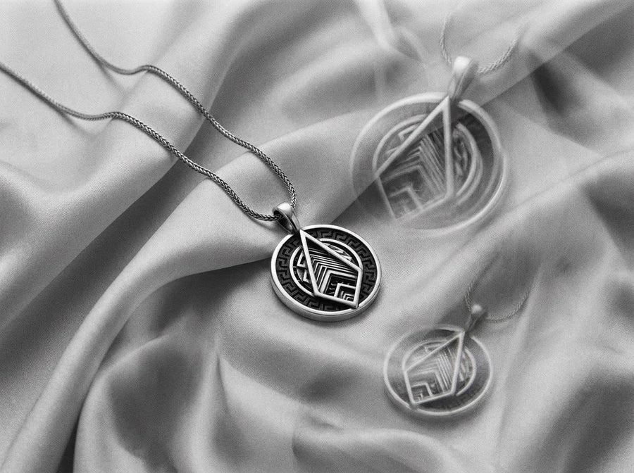 Labyrinth Greek Pendant