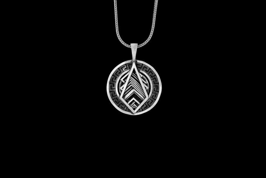 Labyrinth Greek Pendant