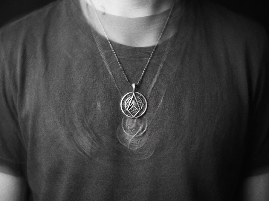 Labyrinth Greek Pendant