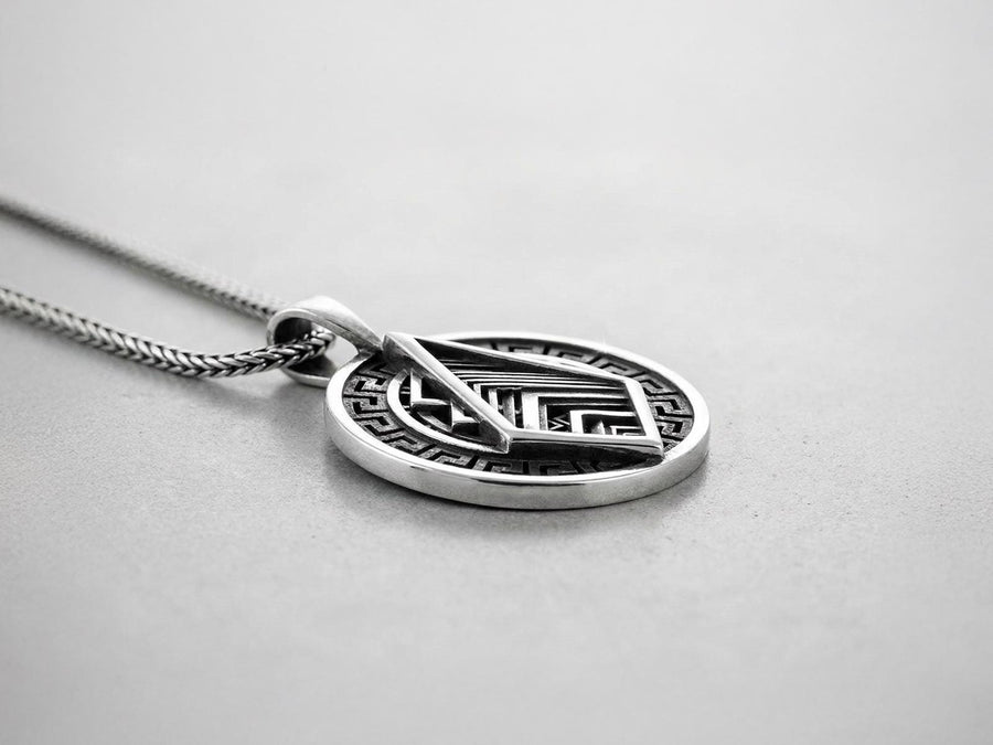 Labyrinth Greek Pendant
