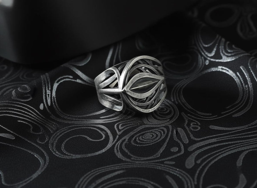 A profound avant-garde statement piece perfect for techwear, gothic, and alternative styles.